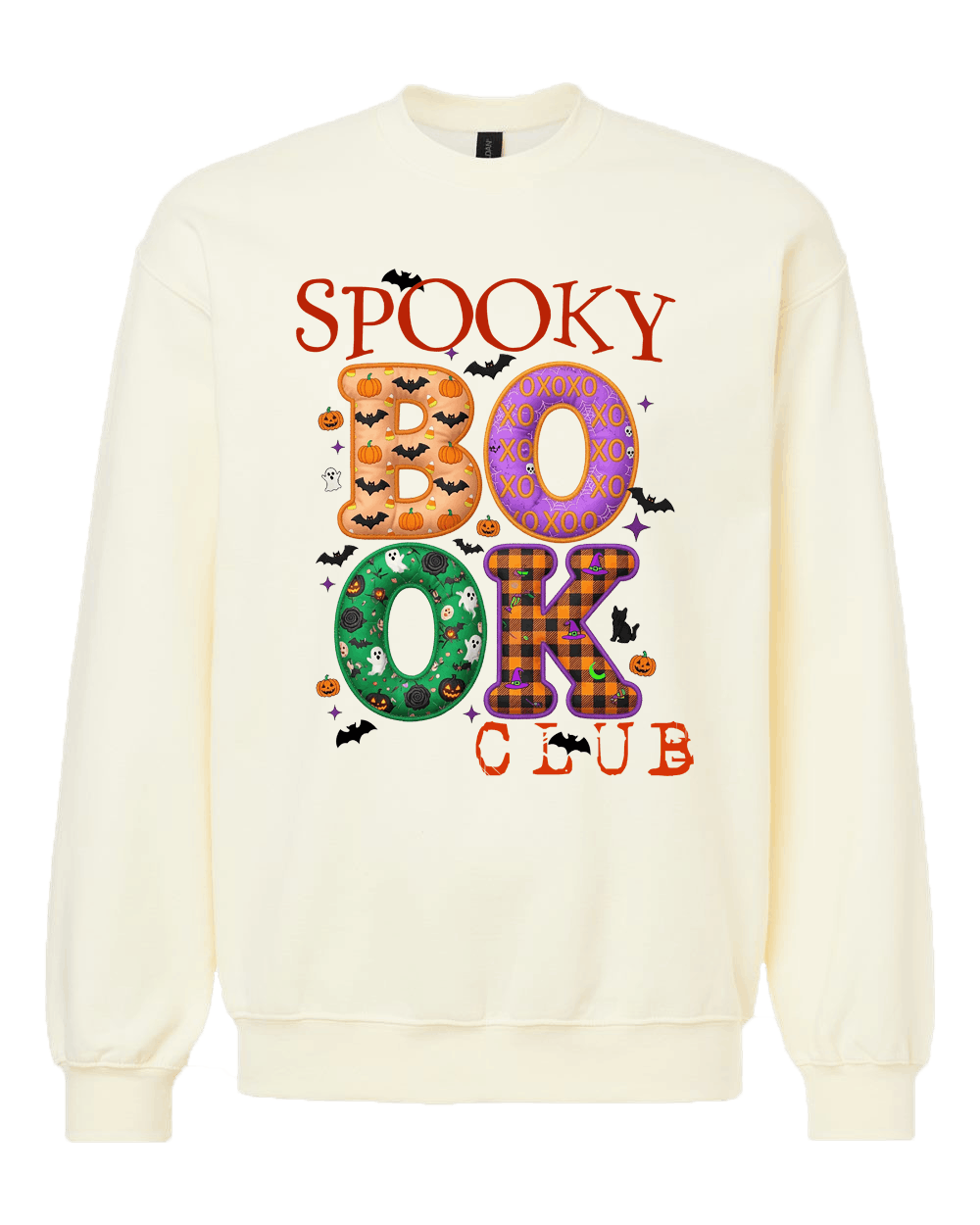 Spooky Book Club Sweatshirt | Halloween Reader Cream Crewneck — Jeby's Creations